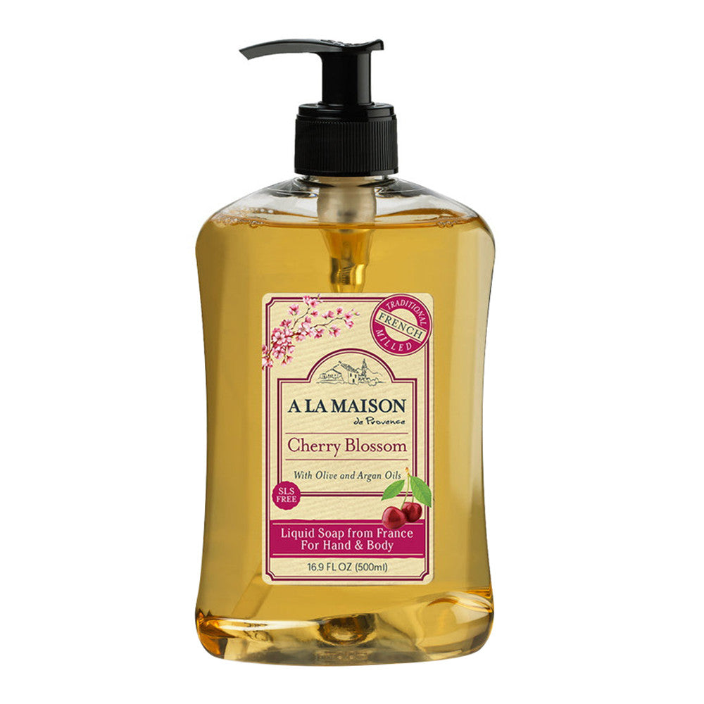 A La Maison Liquid soap, Cherry Blossom, 16.9 Oz